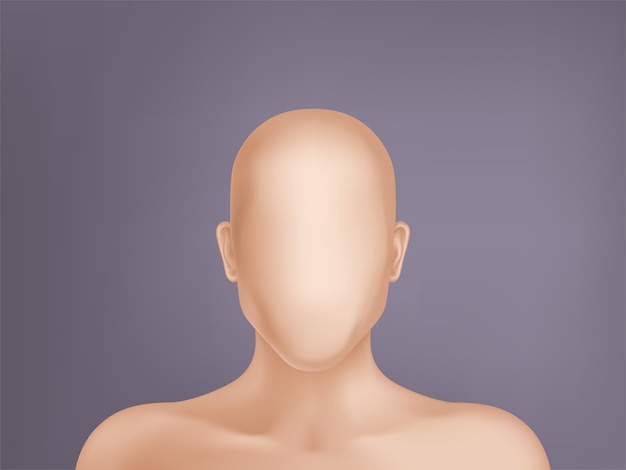 Faceless Human Model Blank Dummy Part Of Male Or Female Body Isolated On Background Free Vector 6287