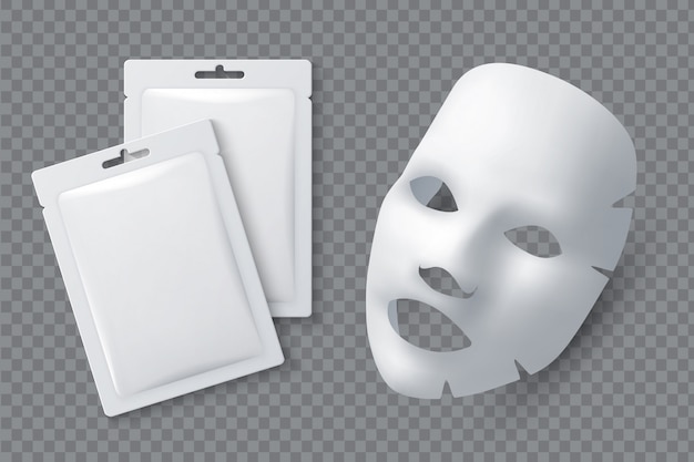 Download Facial cosmetic mask. moisturising cotton sheet for woman ...