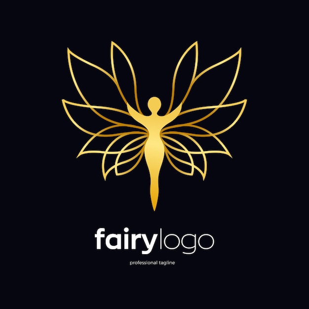 Premium Vector | Fairy logo design