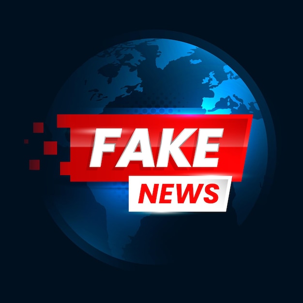 Free Vector | Fake news background design