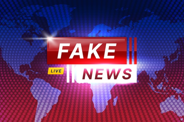 Free Vector | Fake news broadcast theme