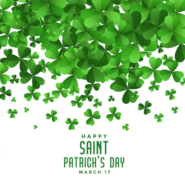 Download Falling clover leaves saint patricks day background | Free ...