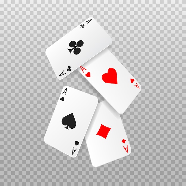 falling four aces poker cards playing card 168129 602