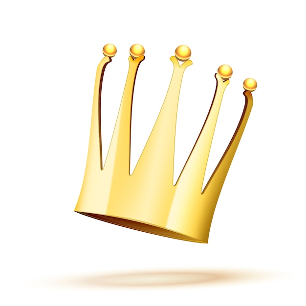 Free Vector | Falling gold crown