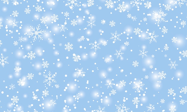 Premium Vector | Falling snow. illustration. white snowflakes. winter ...