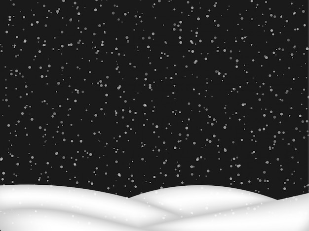 Falling snow | Premium Vector