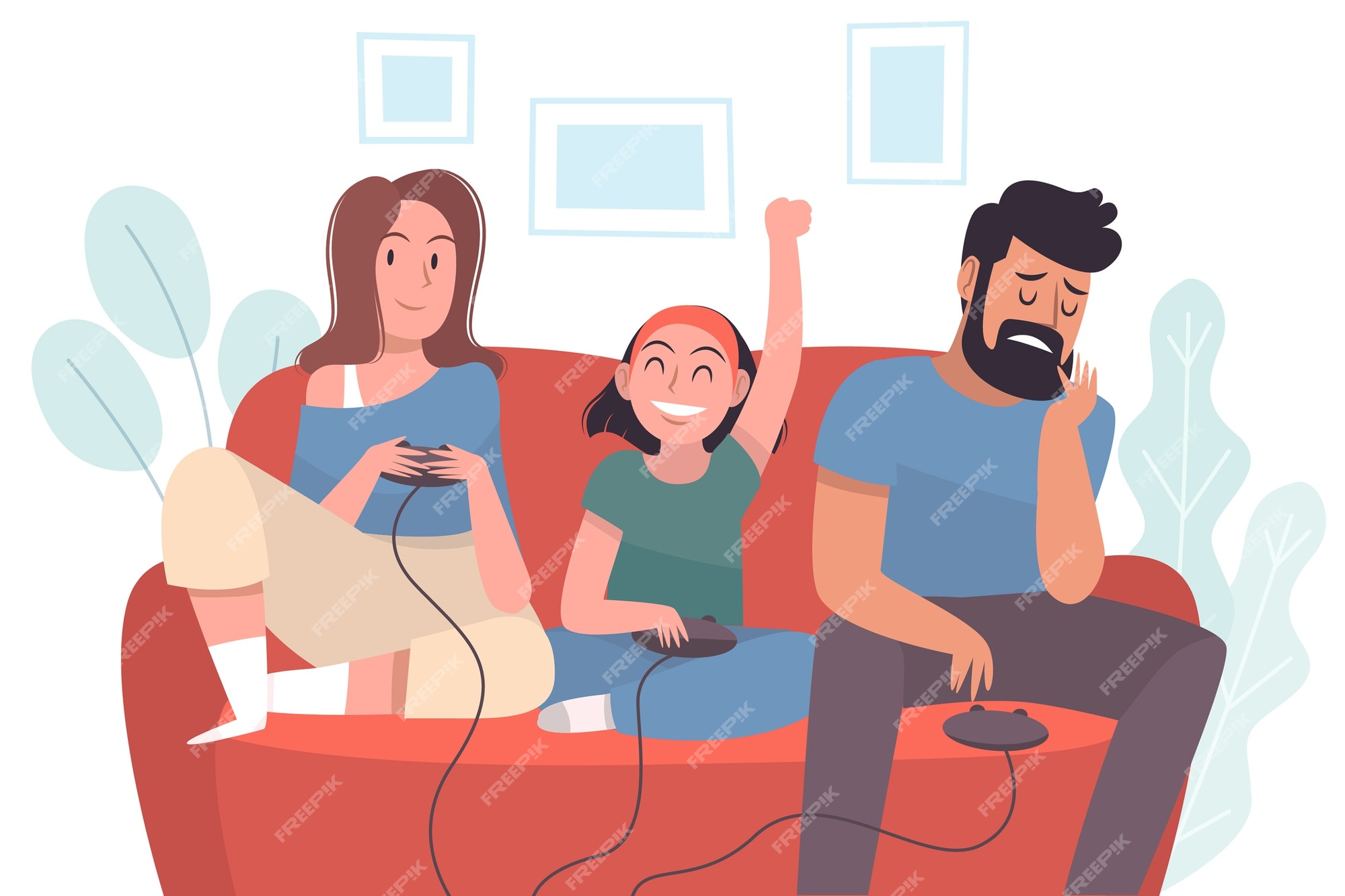 Free Vector | Family enjoying time together