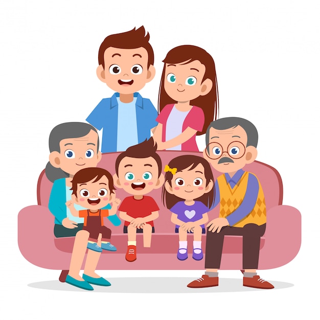Download Premium Vector | Family gathering together