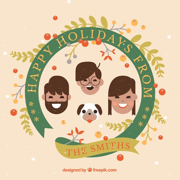 Family Holiday Greeting Card