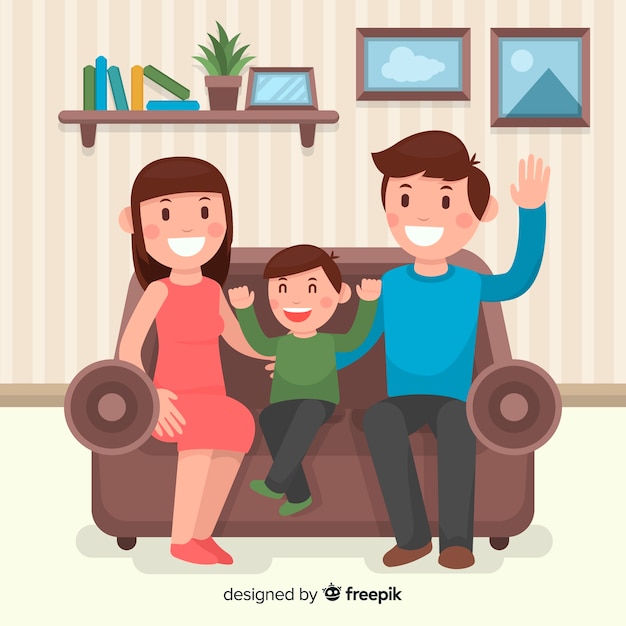 Download Family at home Vector | Free Download