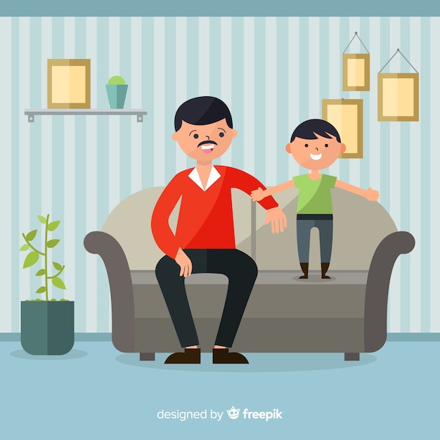 Download Family at home | Free Vector