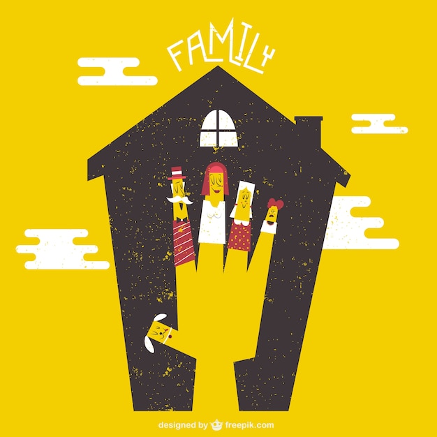 Download Free Vector | Family house