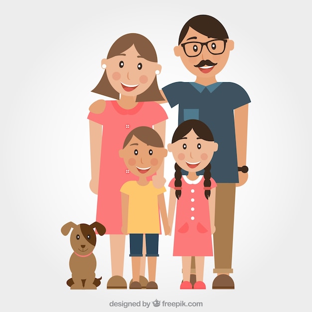 Download Free Vector | Family illustration