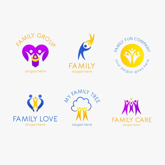 Download Free Download This Free Vector Family Logo Collection Use our free logo maker to create a logo and build your brand. Put your logo on business cards, promotional products, or your website for brand visibility.