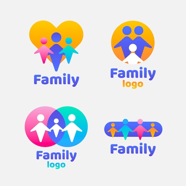 Family logo pack | Free Vector