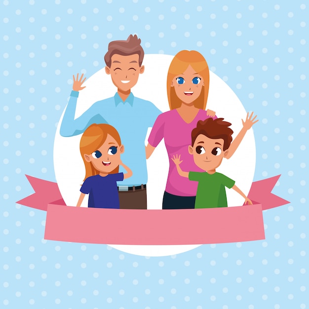 Download Free Download This Free Vector Family Parents And Kids Cartoons Use our free logo maker to create a logo and build your brand. Put your logo on business cards, promotional products, or your website for brand visibility.