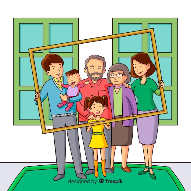 Download Family portrait | Free Vector