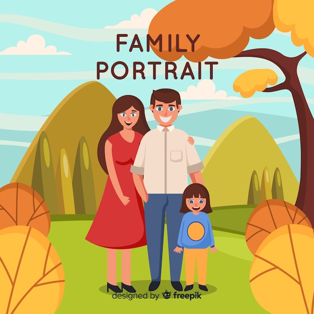 Download Free Vector | Family portrait