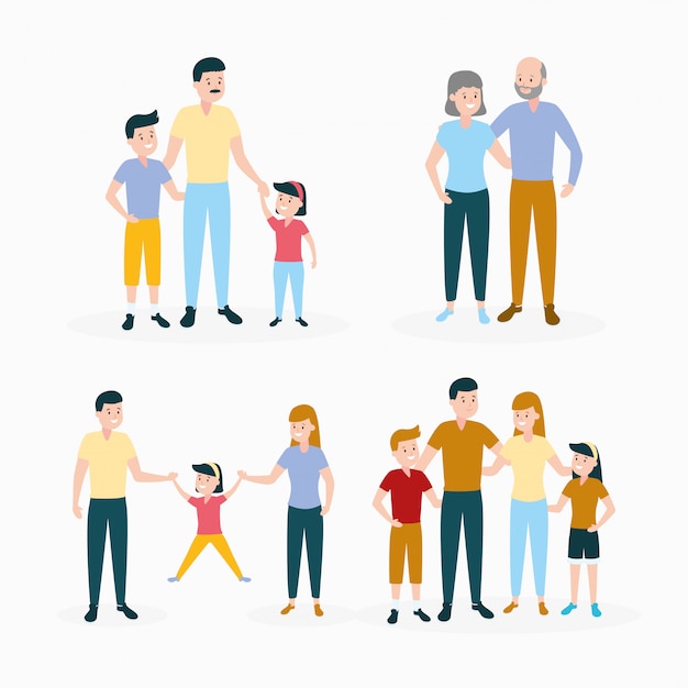 Free Vector | Family set