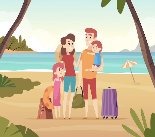 family trip cartoon images