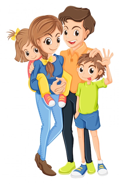 Download A family | Free Vector