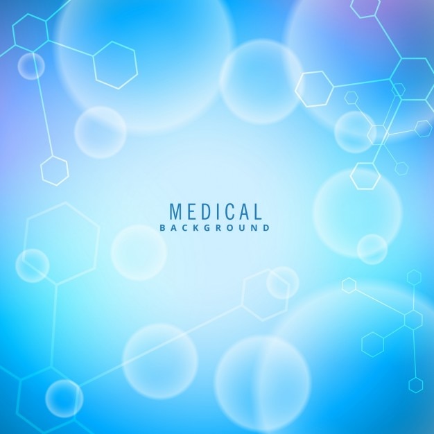 Fantastic blue background about medical\
science