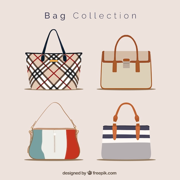 Fantastic collection of elegant handbags Vector | Free Download