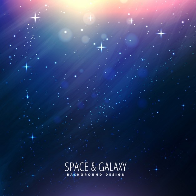 Free Vector | Fantastic galaxy background with lights