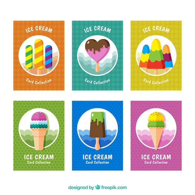 Fantastic ice cream card selection