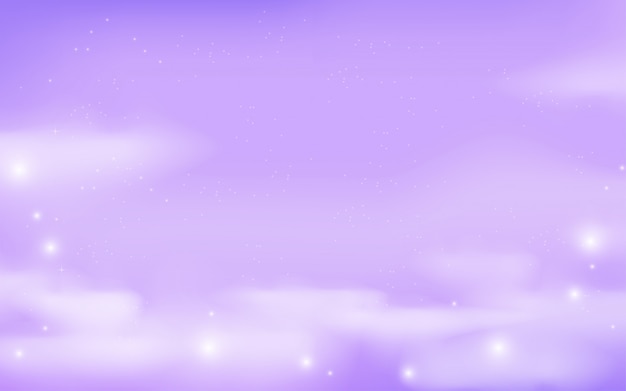 Fantasy Galaxy Background In Lilac Colors Premium Vector