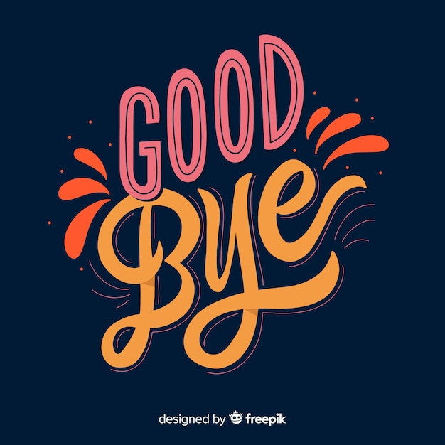 Farewell background | Free Vector