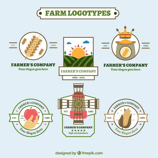 Download Free Download This Free Vector Farm Logos Templates Use our free logo maker to create a logo and build your brand. Put your logo on business cards, promotional products, or your website for brand visibility.