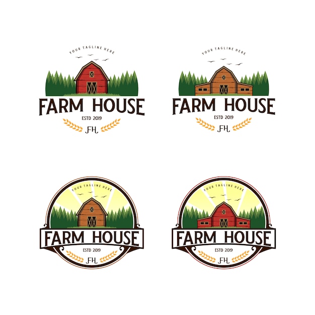 Download Free Farmhouse Agriculture Vintage Logo Design Premium Vector Use our free logo maker to create a logo and build your brand. Put your logo on business cards, promotional products, or your website for brand visibility.