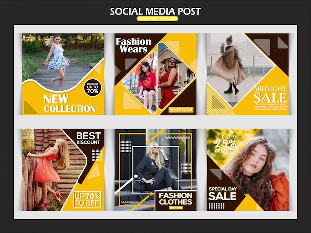 Premium Vector Fashion Creative Instagram Banner Template