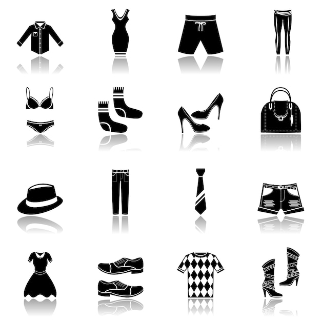 Fashion Icons Collection Vector Premium Download