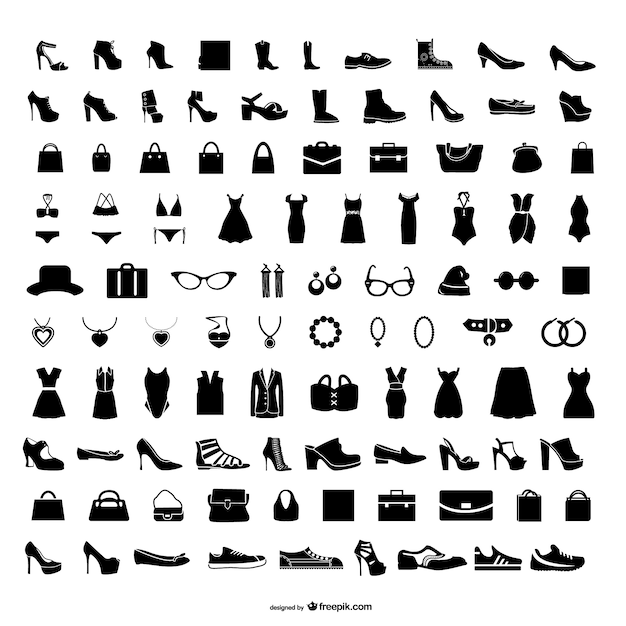 Premium Vector Fashion Icons Set 