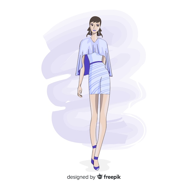 model fashion illustration