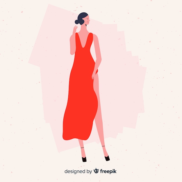 model fashion illustration