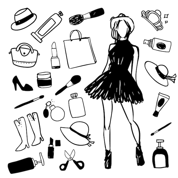 Download Fashion illustrations collection Vector | Free Download