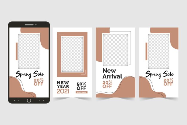 Premium Vector Fashion Instagram Stories Pack