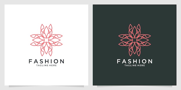 Premium Vector | Fashion line art elegant logo design