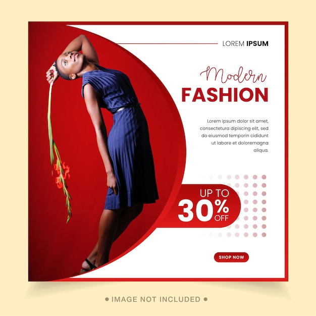 Premium Vector Fashion Sale Social Media Post Template