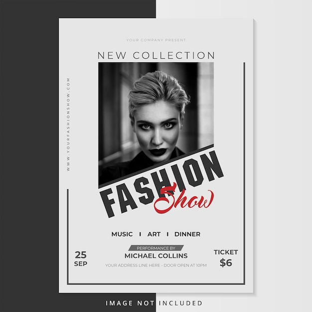 Fashion Show Flyer Template from image.freepik.com