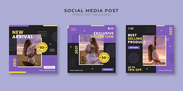 Premium Vector Fashion Store Social Media Post Template