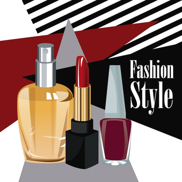 Premium Vector Fashion Style Cosmetics Perfume Wo Poster