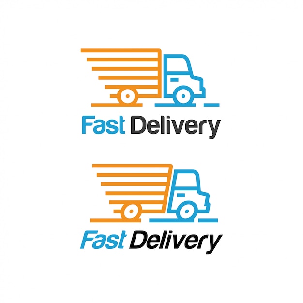 Premium Vector | Fast delivery logo template