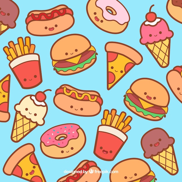 Fast food background