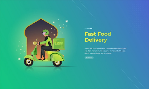 seamless food delivery driver
