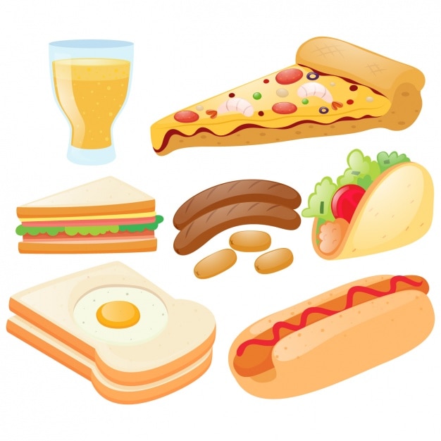 free-vector-fast-food-elements-collection