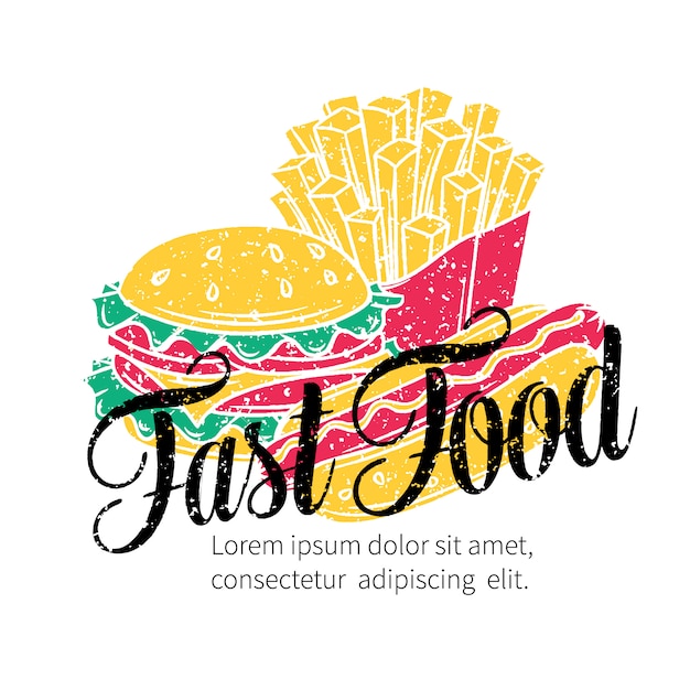 Download Free Fast Food Hand Drawn Premium Vector Use our free logo maker to create a logo and build your brand. Put your logo on business cards, promotional products, or your website for brand visibility.
